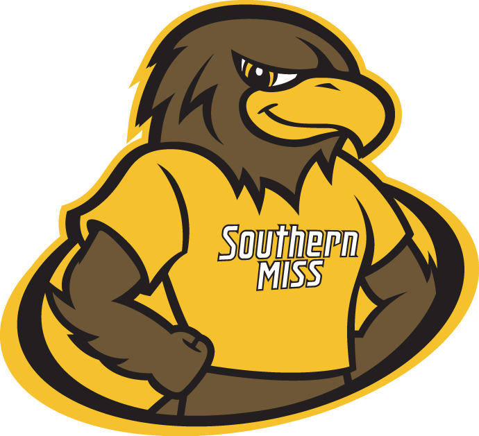 Southern Miss Golden Eagles 2003-Pres Mascot Logo v2 DTF decal sticker